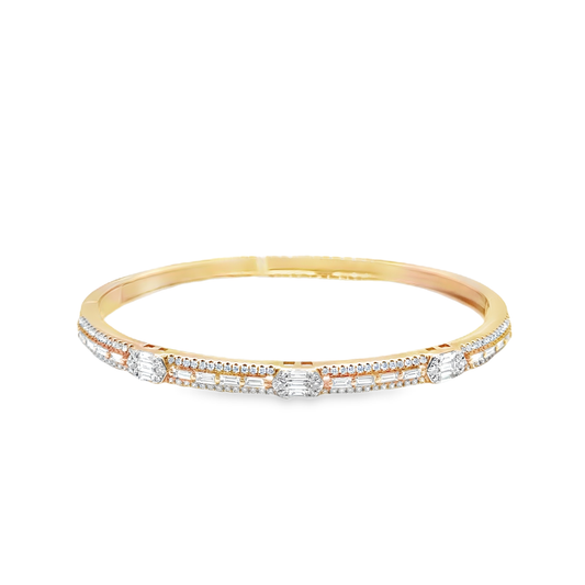Diamond-Studded Bangle